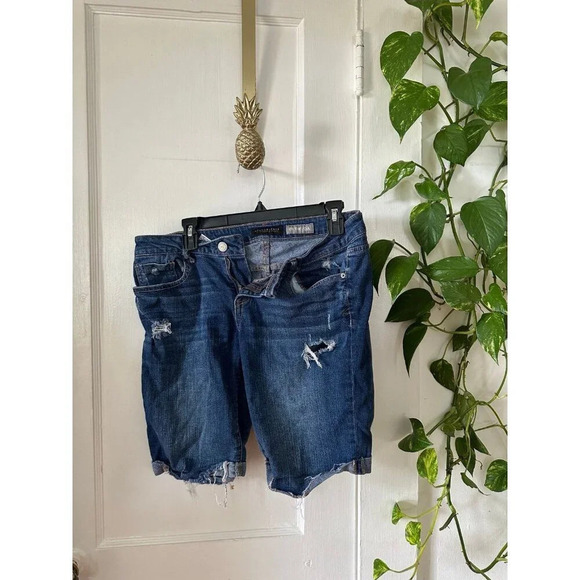 Aeropostale Bermuda Jean Shorts women’s size 10 - Picture 1 of 7